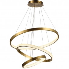 Φωτιστικό Κρεμαστό Φ80 LED 78W 6084lm 230V CCT σε Χρυσαφί CORINA